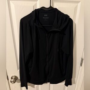 Uniqlo Airism Women’s L Black Lightweight Full Zip Jacket